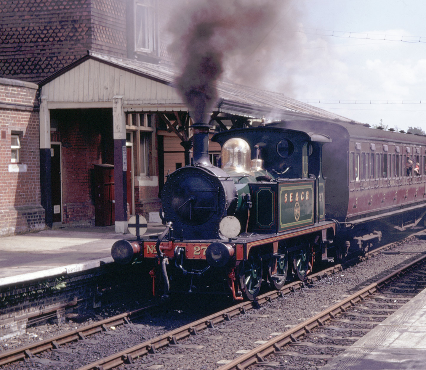 1910-built P-class 0-6-0T No. 27 at Sheffield Park in 1970 (Keith Salmon)