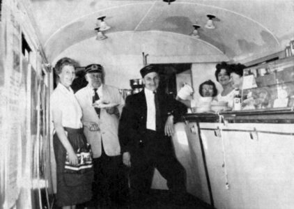 7864's Buffet Counter, in use at Sheffield Park, 1962