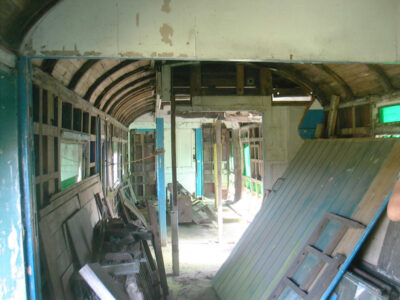 Interior of this coach showing its condition prior to the start of restoration (Dave Clarke)